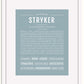 Frame Options | Powder Blue | White Frame, Matted