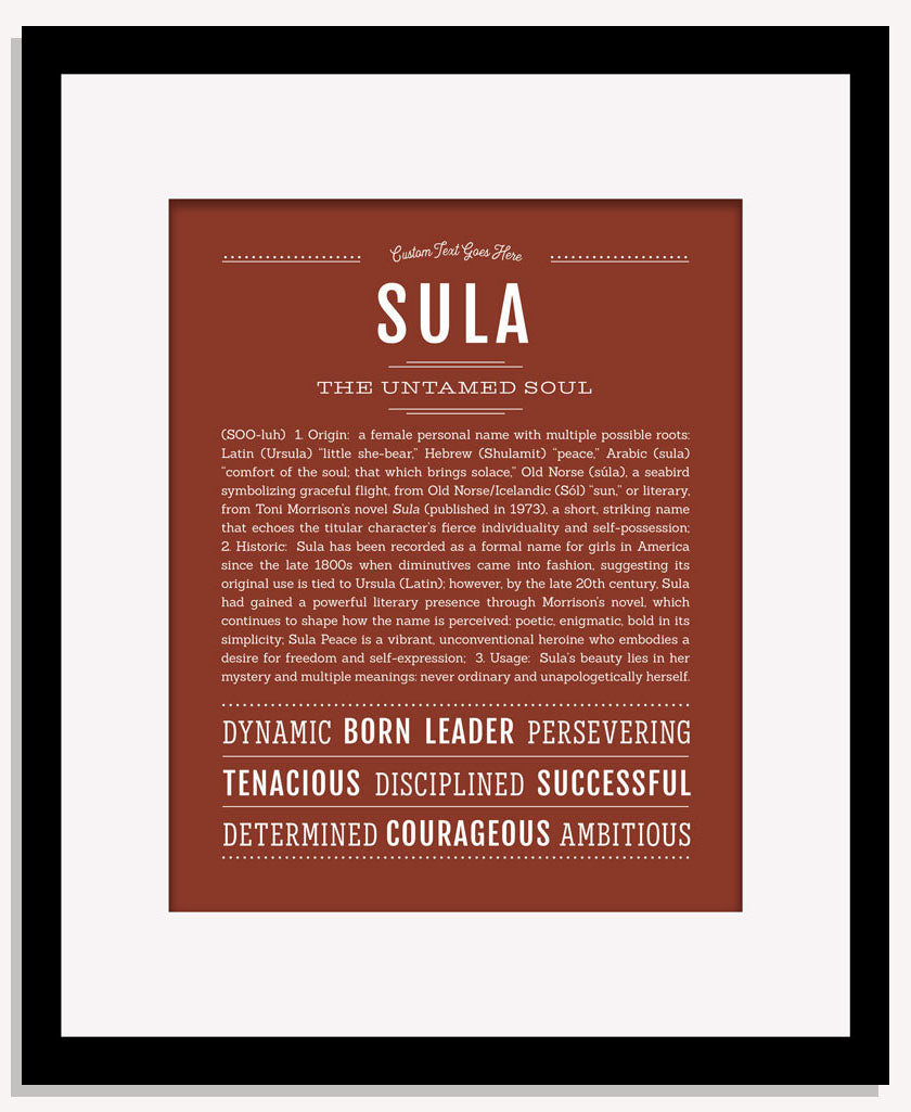 Sula | Name Art Print