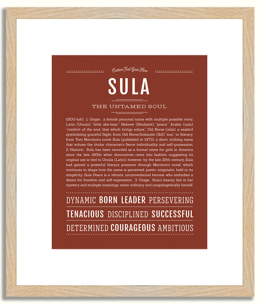 Sula | Name Art Print