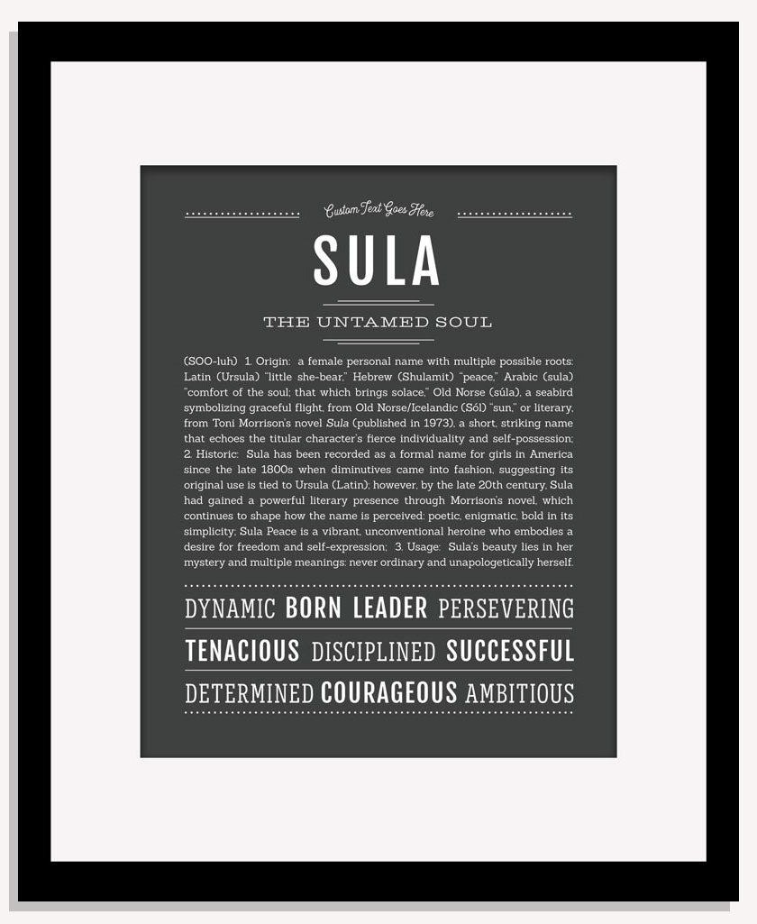 Sula | Name Art Print
