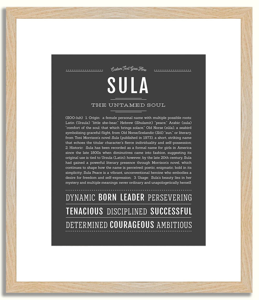 Sula | Name Art Print