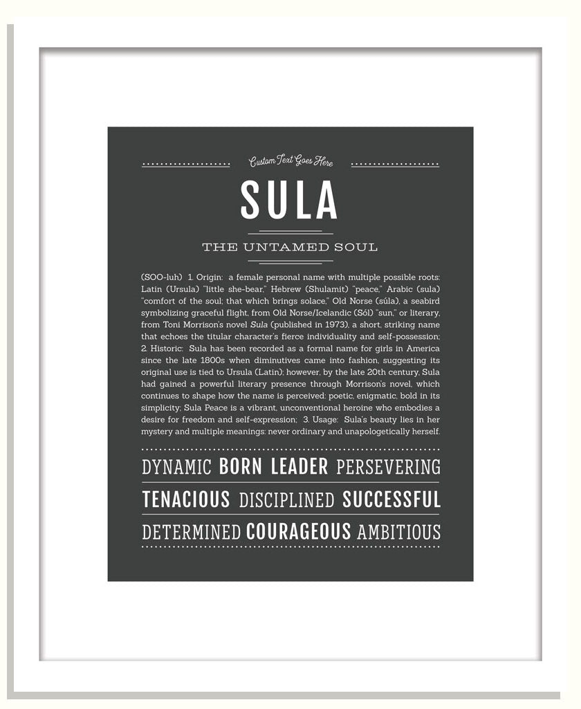 Sula | Name Art Print