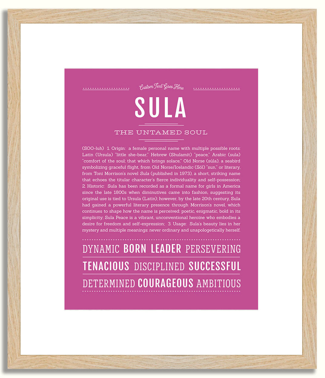 Sula | Name Art Print