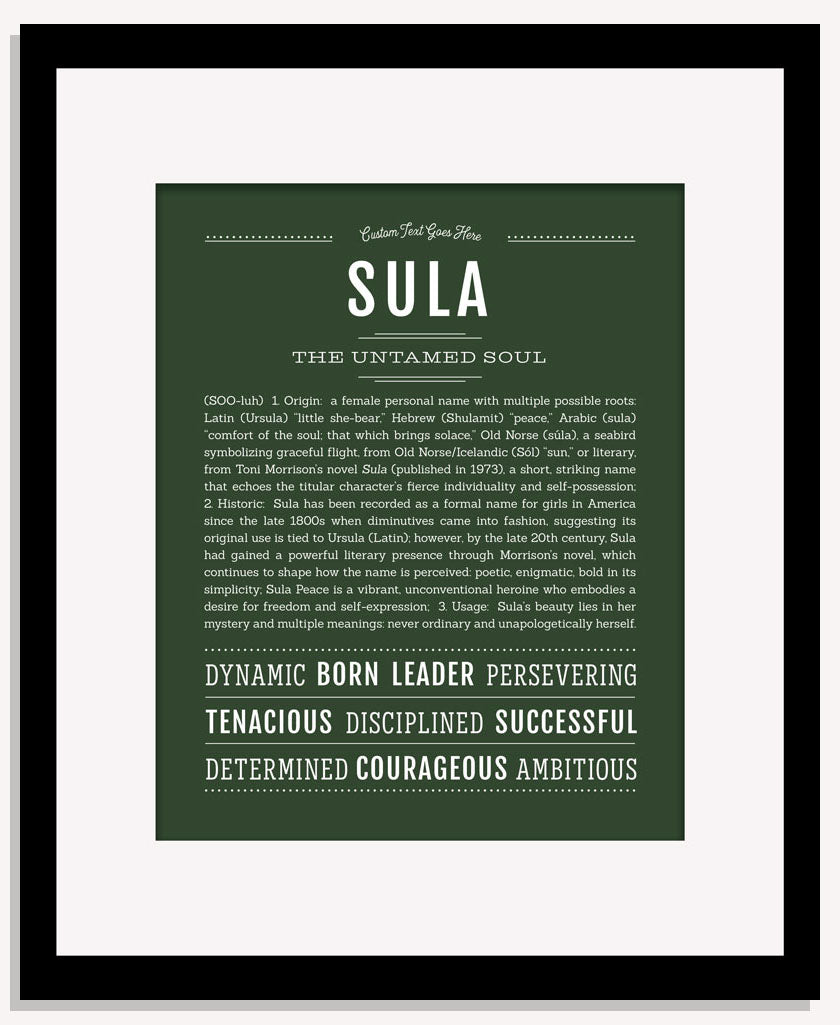 Sula | Name Art Print