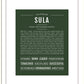 Sula | Name Art Print