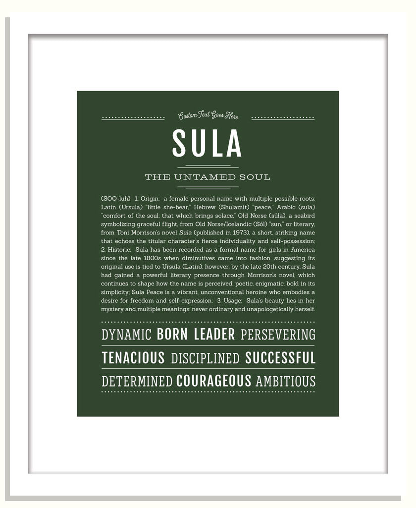 Sula | Name Art Print