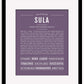 Sula | Name Art Print
