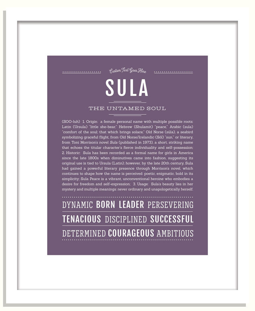 Sula | Name Art Print