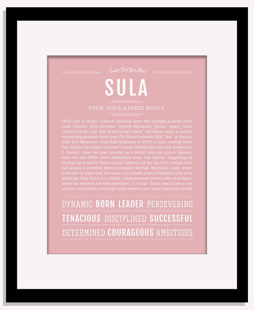 Sula | Name Art Print