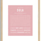Sula | Name Art Print
