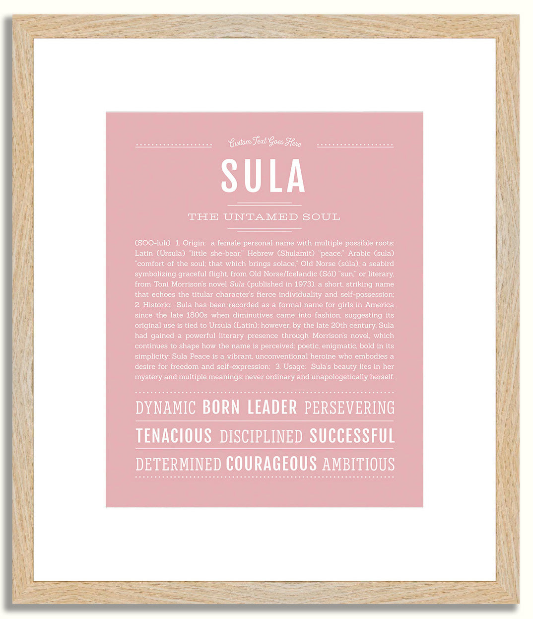 Sula | Name Art Print