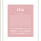 Sula | Name Art Print