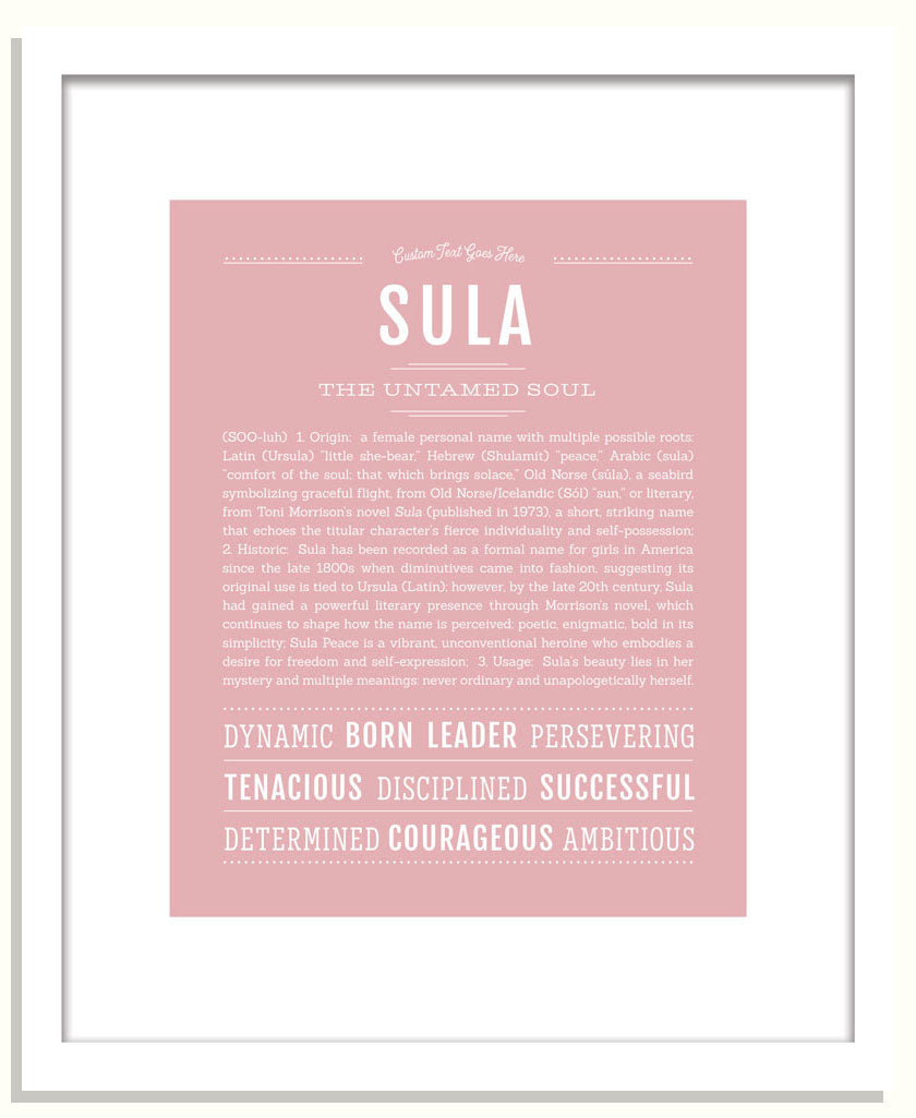 Sula | Name Art Print