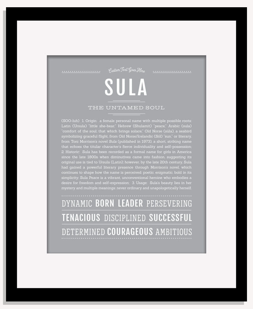 Sula | Name Art Print