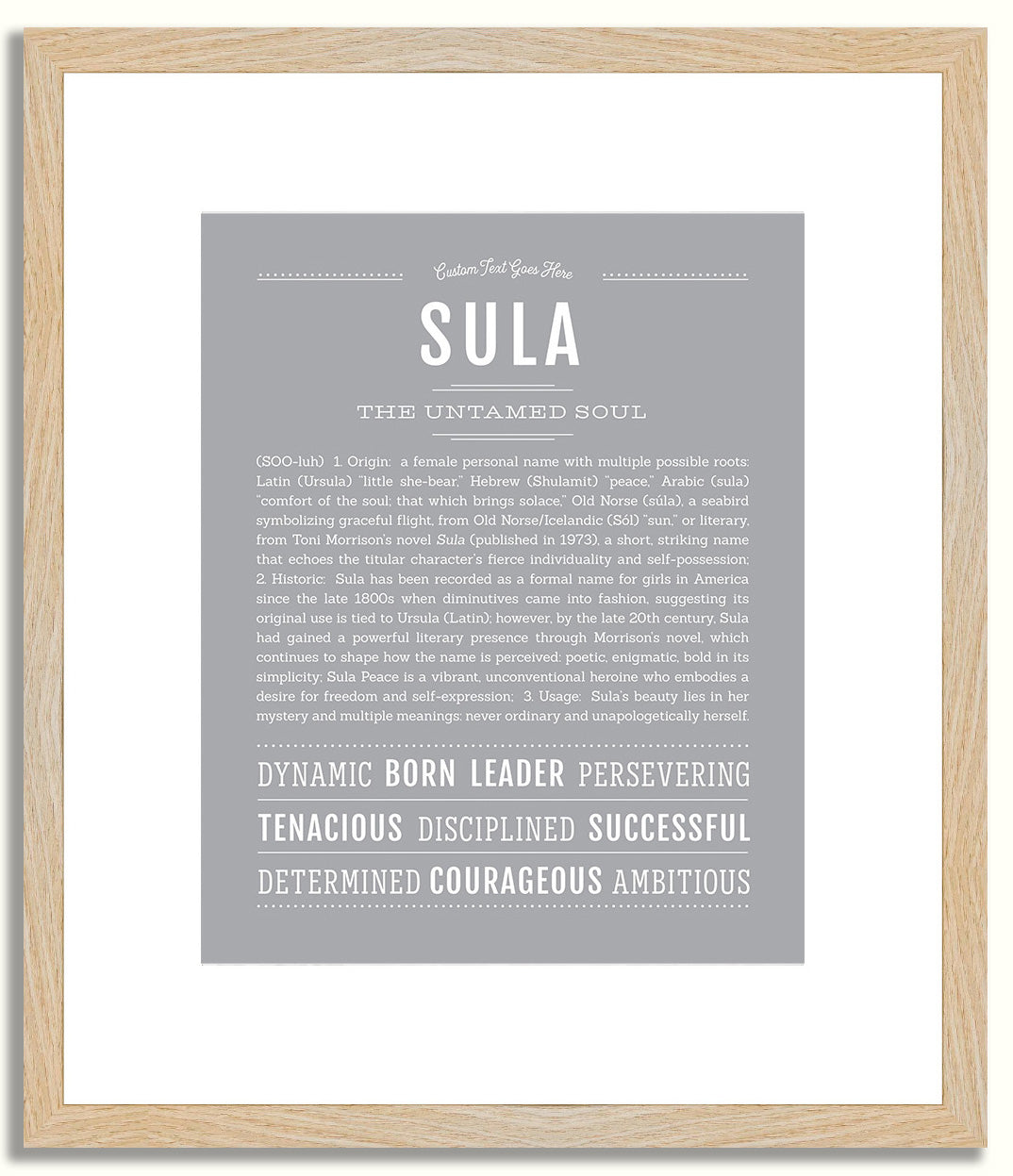 Sula | Name Art Print