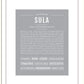 Sula | Name Art Print