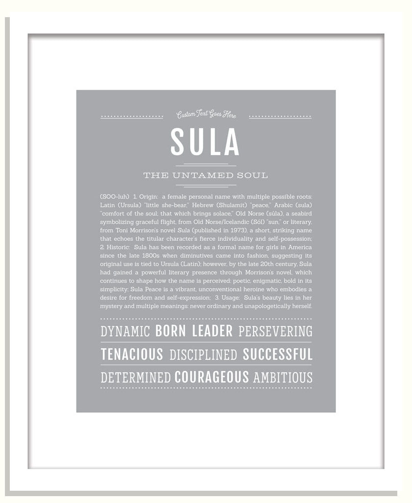 Sula | Name Art Print