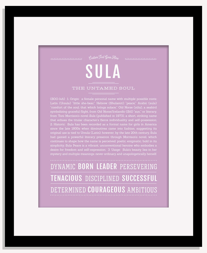 Sula | Name Art Print