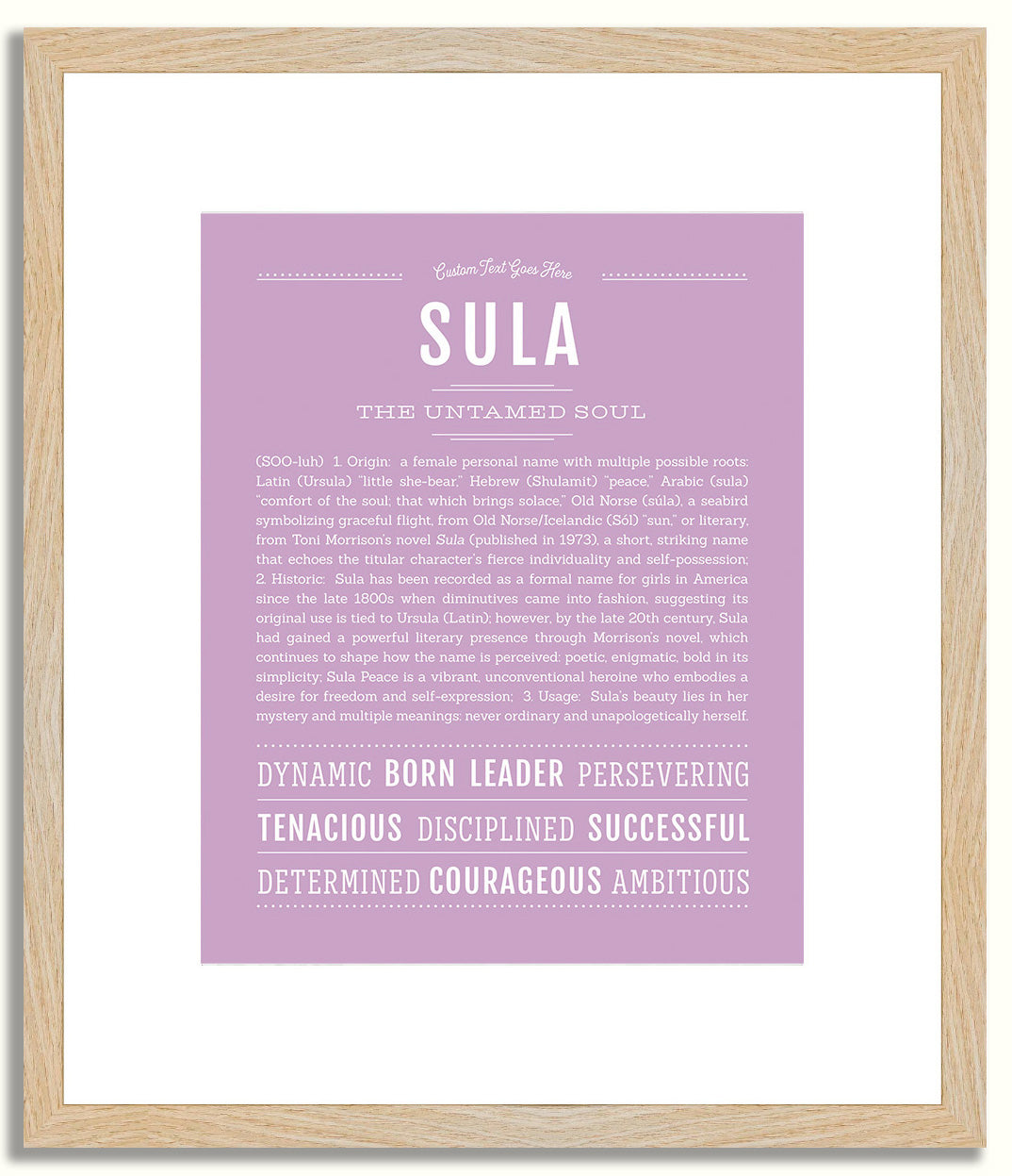 Sula | Name Art Print