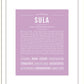 Sula | Name Art Print