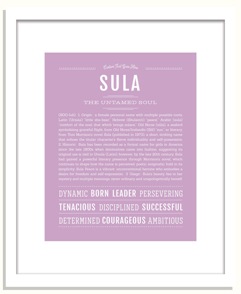 Sula | Name Art Print