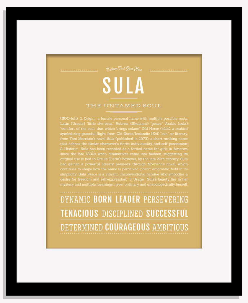 Sula | Name Art Print
