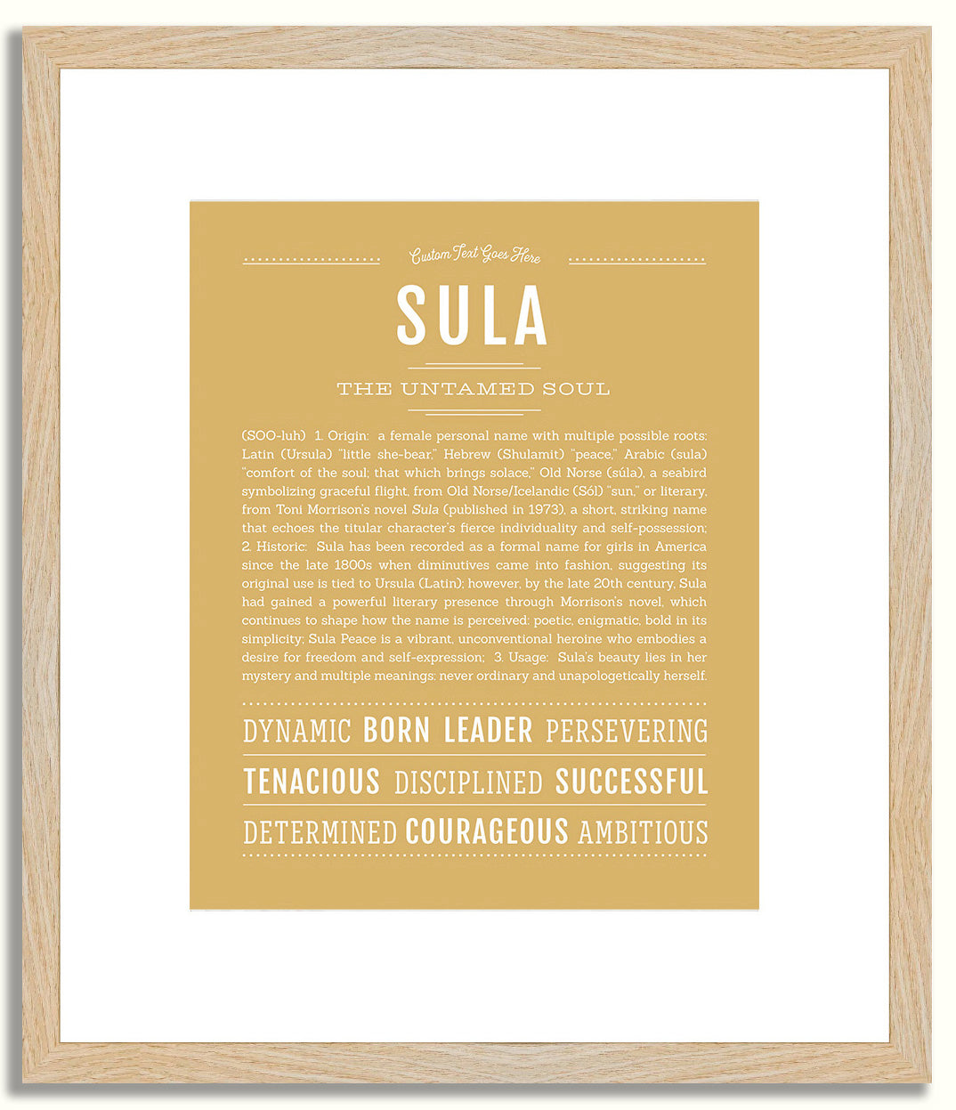 Sula | Name Art Print