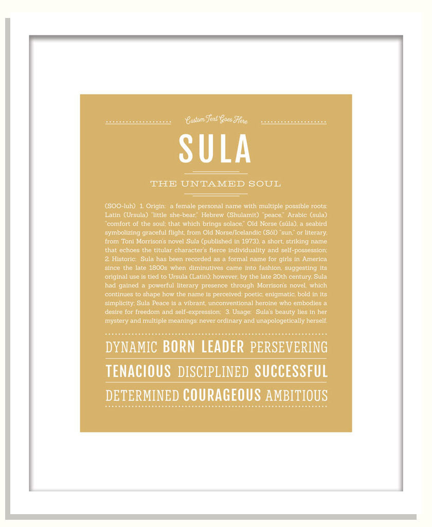 Sula | Name Art Print