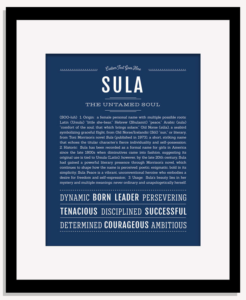 Sula | Name Art Print