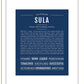 Sula | Name Art Print