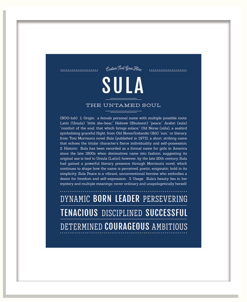 Sula | Name Art Print