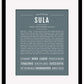 Sula | Name Art Print