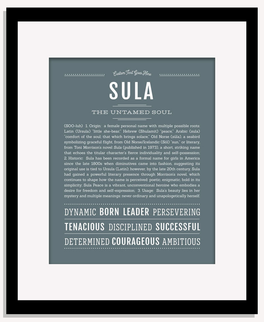 Sula | Name Art Print