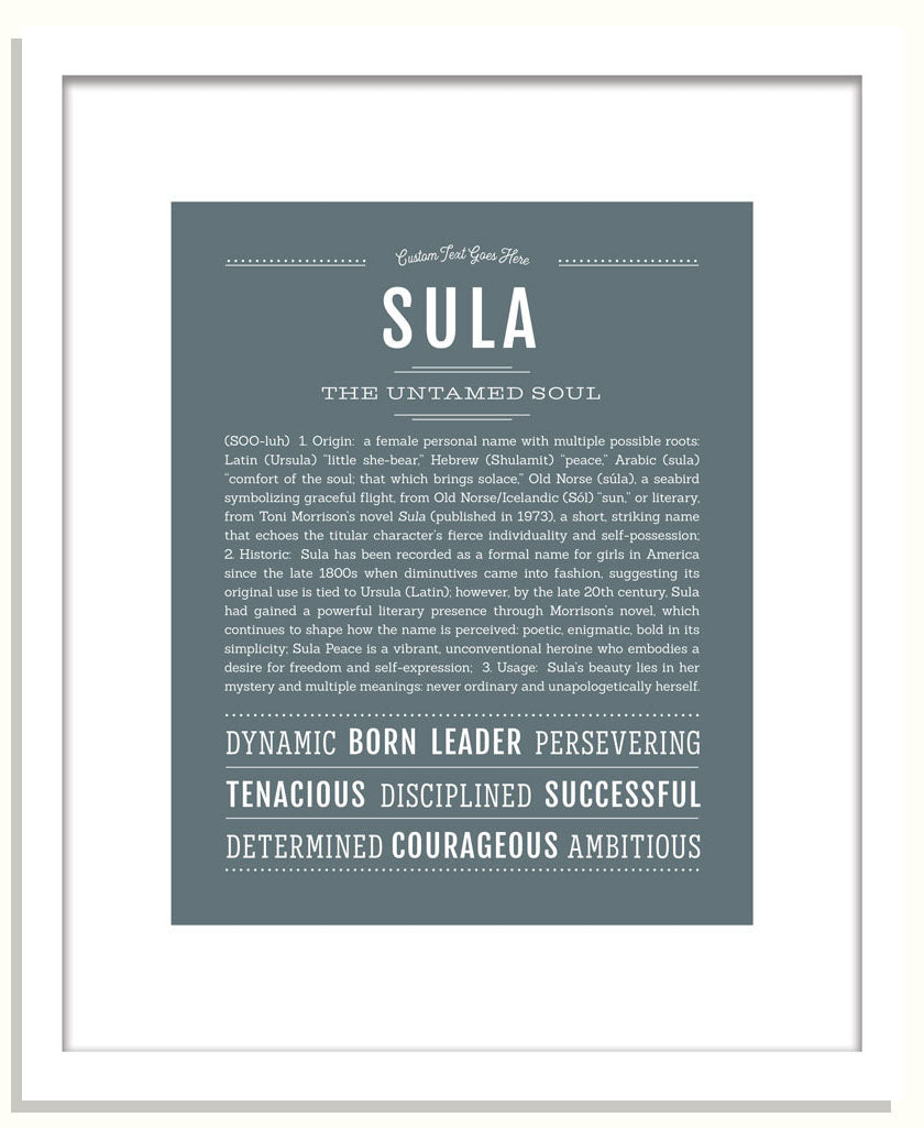 Sula | Name Art Print