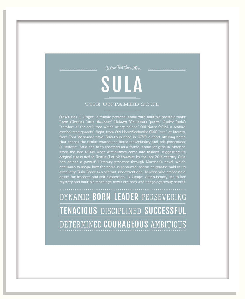 Sula | Name Art Print