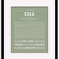 Sula | Name Art Print