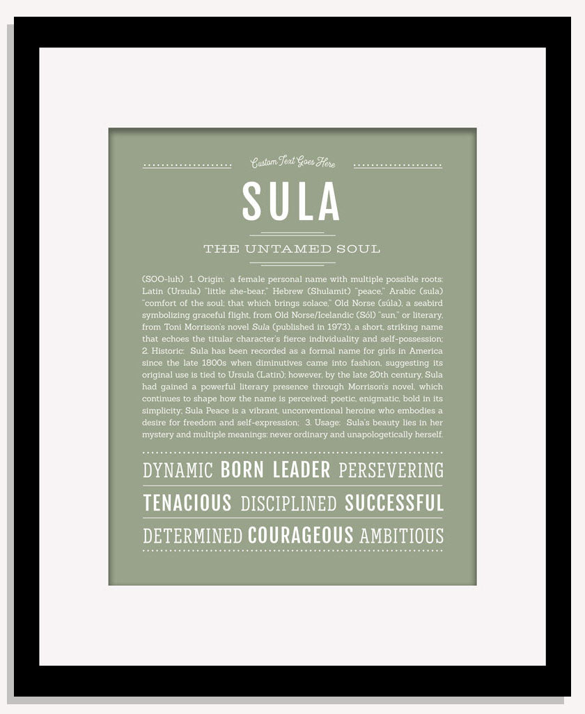 Sula | Name Art Print