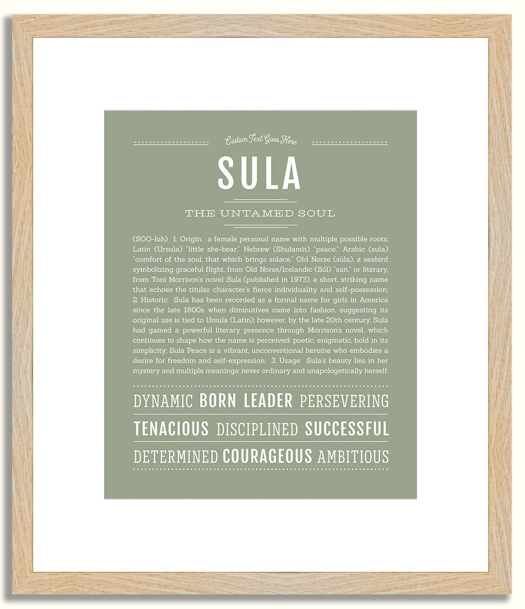 Sula | Name Art Print