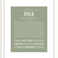 Sula | Name Art Print