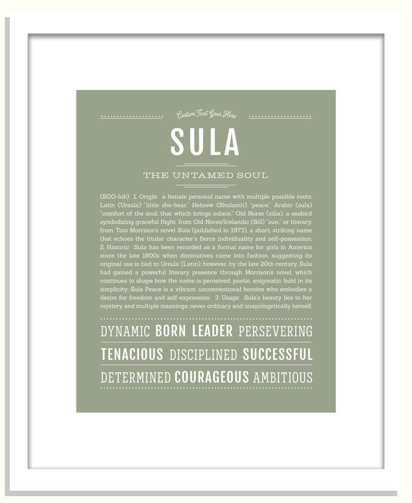 Sula | Name Art Print