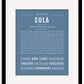 Sula | Name Art Print