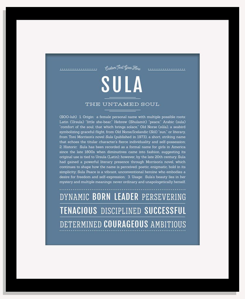 Sula | Name Art Print