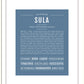 Sula | Name Art Print