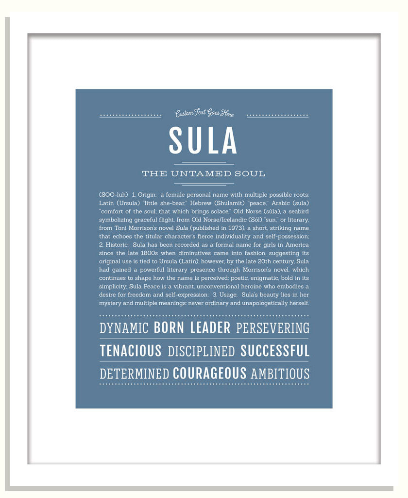 Sula | Name Art Print