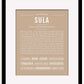 Sula | Name Art Print