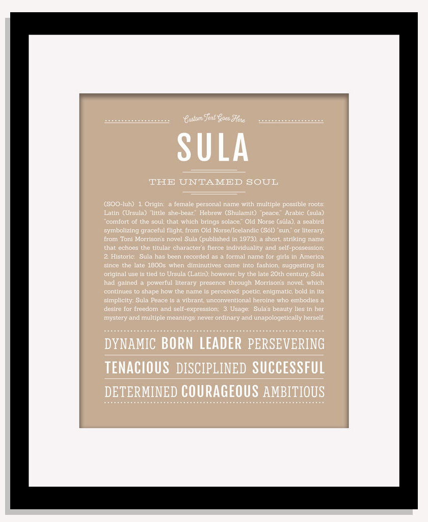 Sula | Name Art Print