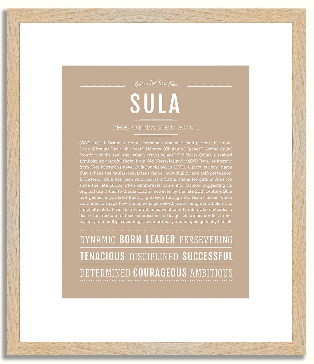Sula | Name Art Print