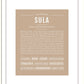 Sula | Name Art Print