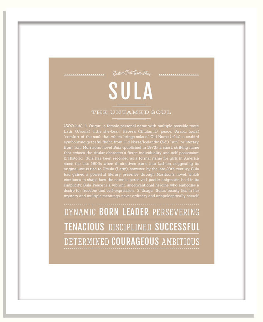 Sula | Name Art Print