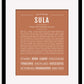 Sula | Name Art Print